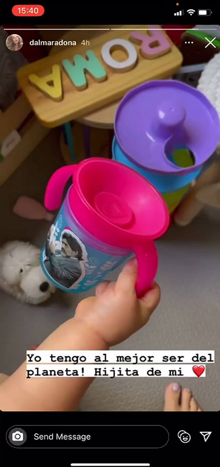 El emotivo video de la hija de Dalma hablando de Diego Maradona