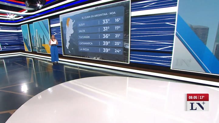 El tiempo en la Argentina: region por region