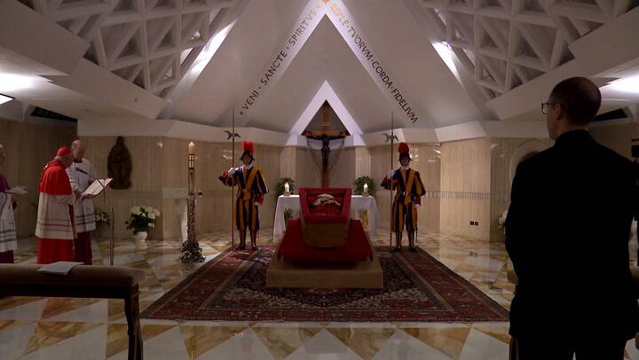 El rito de constatación de muerte del papa Francisco