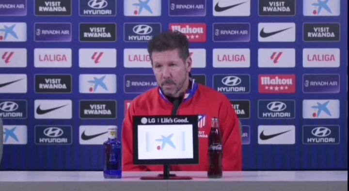 El fastidio del Cholo Simeone con un periodista por una pregunta sobre Julián Alvarez