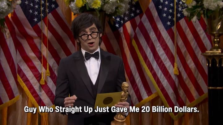 La parodia a Milei en SNL