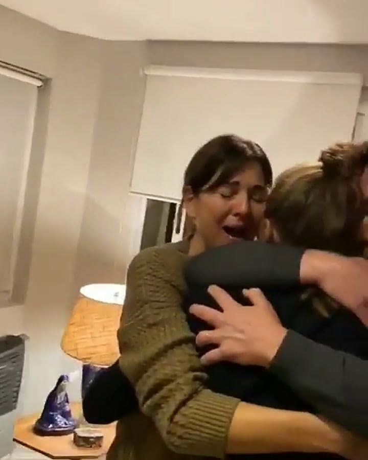 La emoción de Andrea Frigerio al ver a su hija después de ocho meses: 'No lo puedo creer'