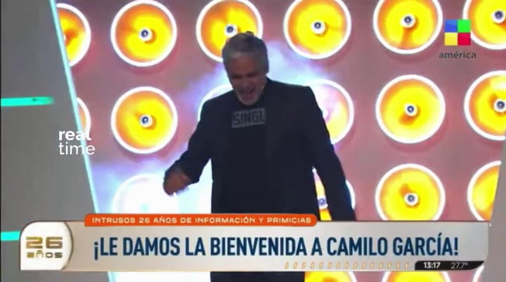 Camilo García volvió a Intrusos