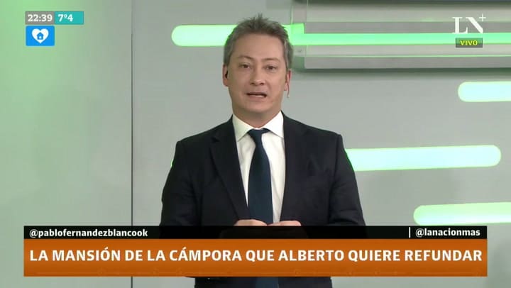 La columna de Pablo Fernández Blanco - La mansión de la Cámpora que Alberto quiere refundar