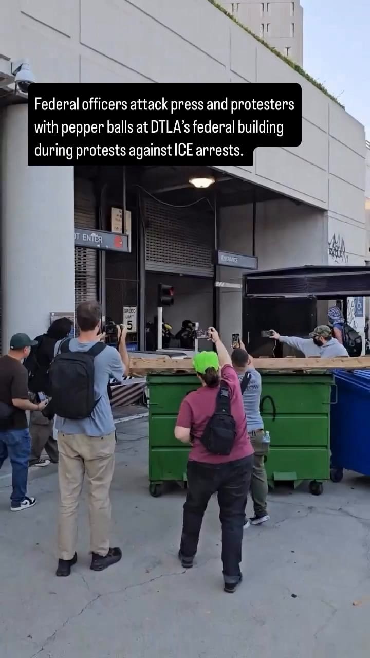 El primer video que compartió LA Taco fue sobre un represión policial en Los Ángeles