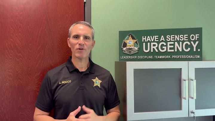 El mensaje del sheriff Chris Nocco