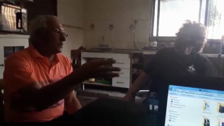 Néstor Gustavo, el testigo que fotografió el OVNI en Victoria (Crédito: YT Andrea Pérez Simondini)