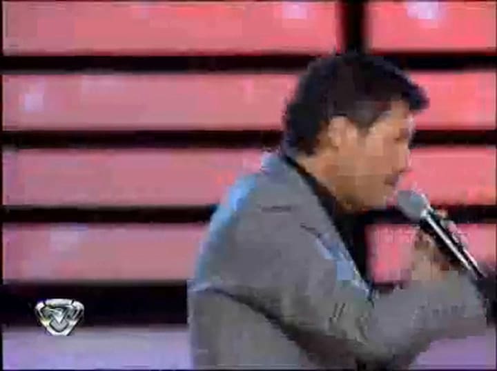Tito Speranza en su paso por ShowMatch junto a Ricardo Fort