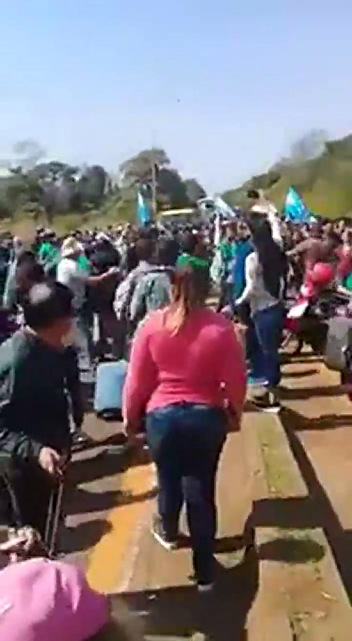 Fuertes imágenes del corte