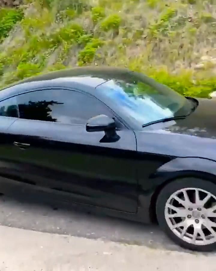 L-Gante a bordo de uno de sus imponentes vehículos