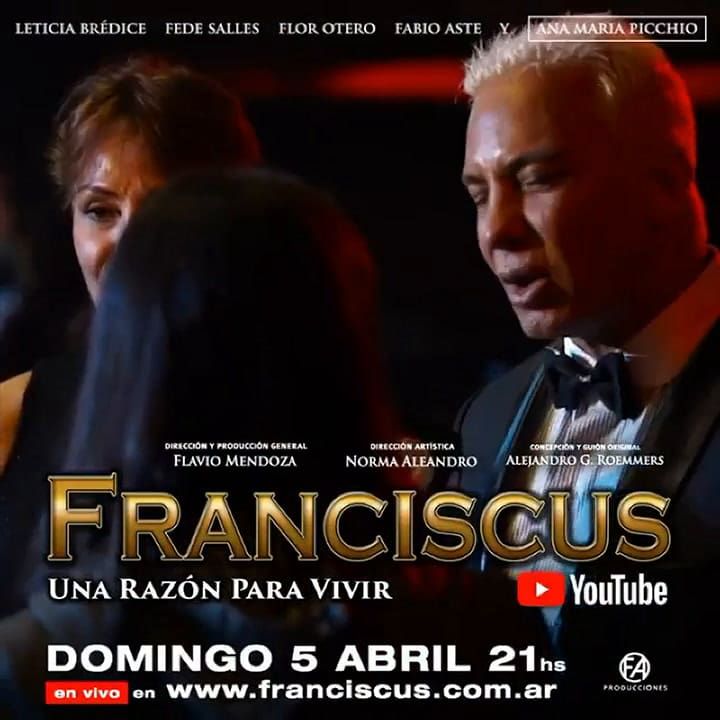 Franciscus, la obra de Flavio Mendoza, gratis para ver en cuarentena - Fuente: Instagram