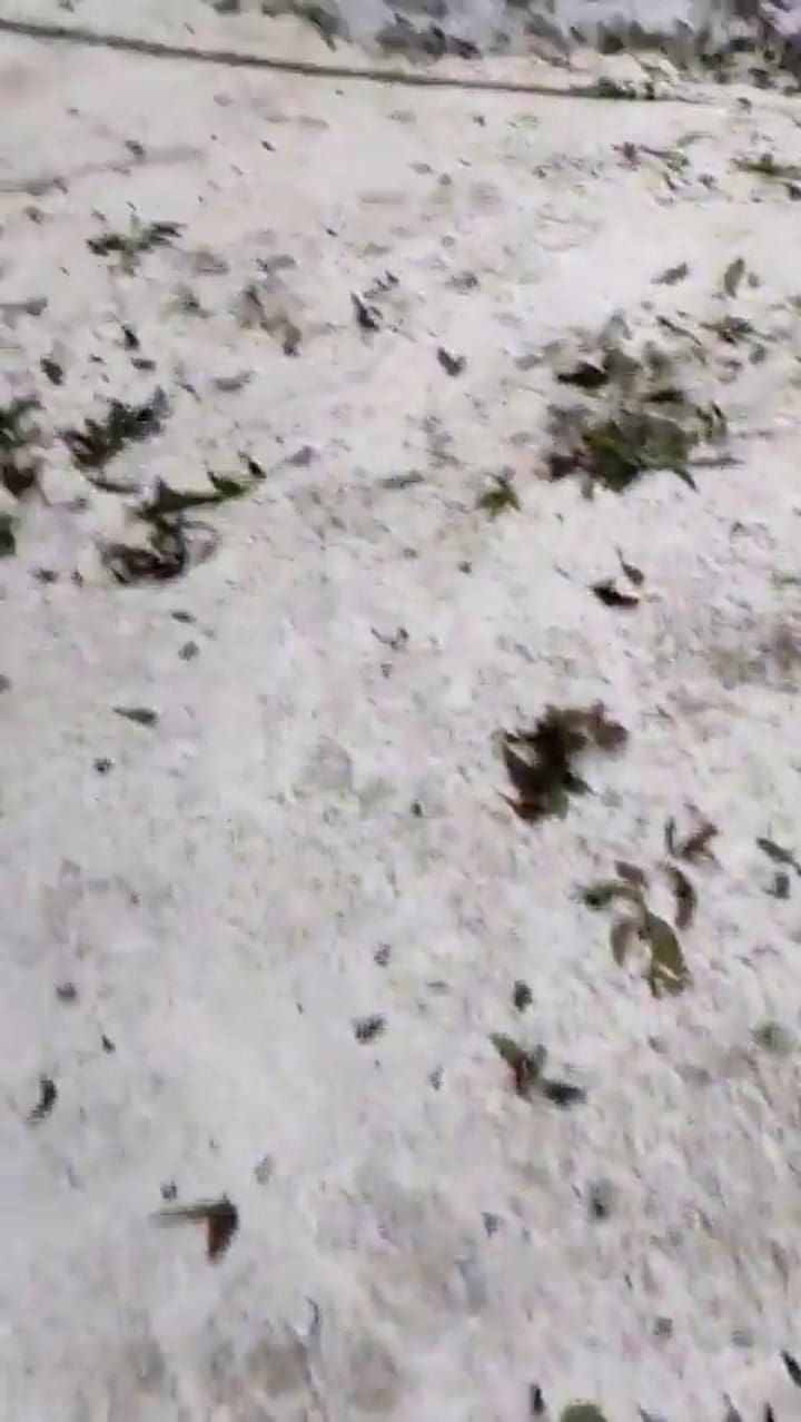 Granizos en la ciudad de Hudson