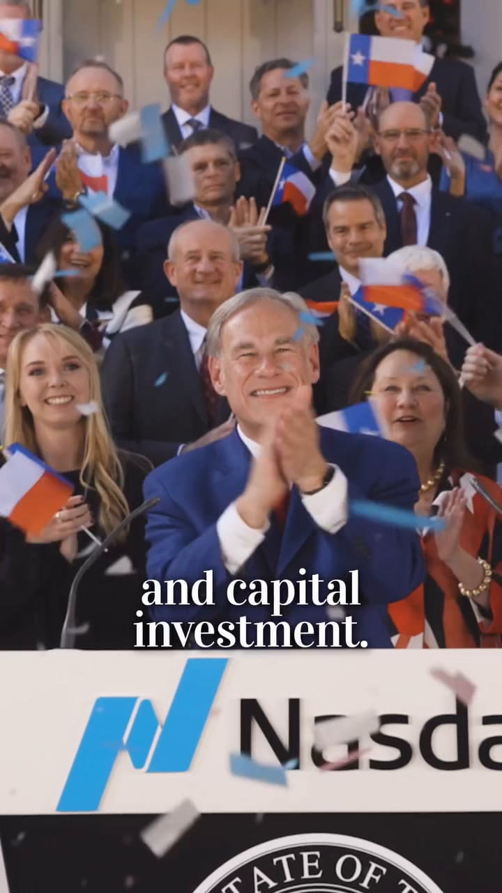 Las palabras de Abbott sobre la inversión y expansión empresarial en Texas