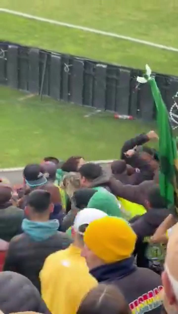 El video de la brutal pelea a cuchillazos entre hinchas de Aldosivi en Mar del Plata