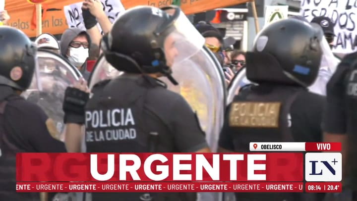 Protesta en el Obelisco