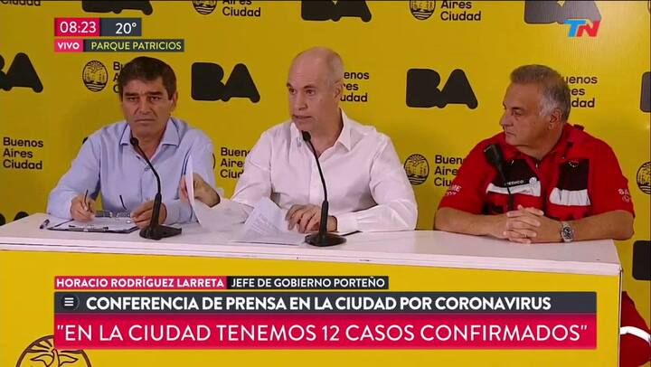 Larreta: 'Vamos a prohibir los eventos de gran concentración masiva de público' - Fuente: TN