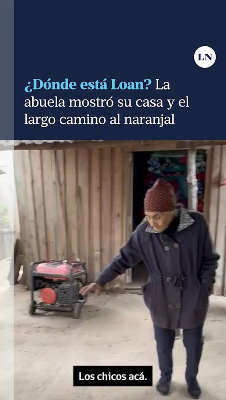 La abuela mostró su casa, dónde lo vieron por última vez y el largo camino al naranjal
