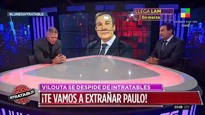 Paulo Volouta se va de Intratables