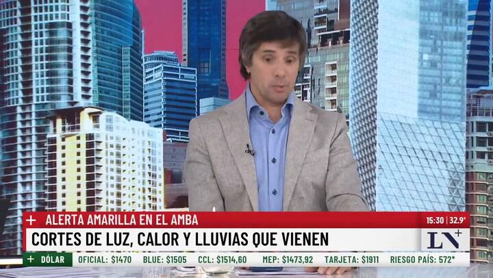 Cortes de luz. calor y alerta por lluvias: apagón masivo por falla técnica en una subestación