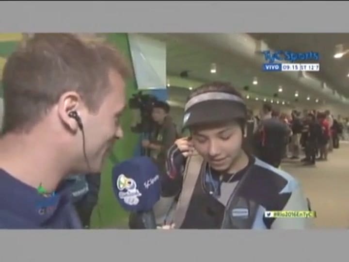 La emoción de Fernanda Russo