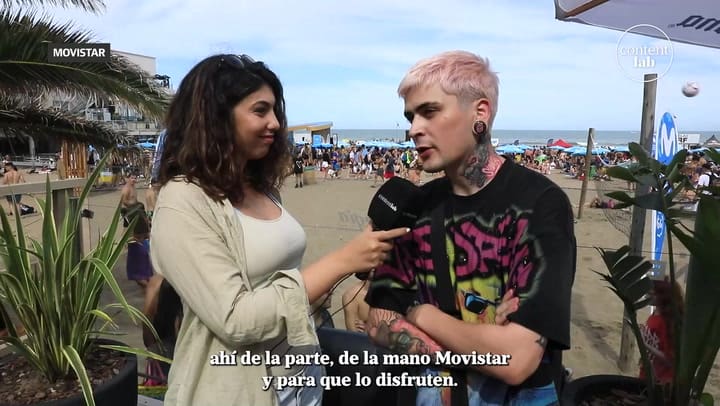 Mar del Plata. Movistar inauguró la temporada 2025 en Playa Grande con un show sorpresa de Lit Killah