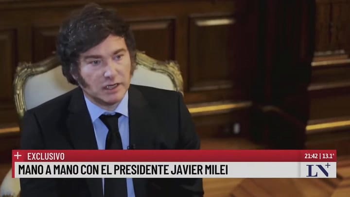 Milei pidió que los periodistas sean personas politicamente expuestas