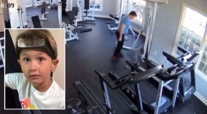 El video que muestra como el padre torturaba con ejercicio a su hijo
