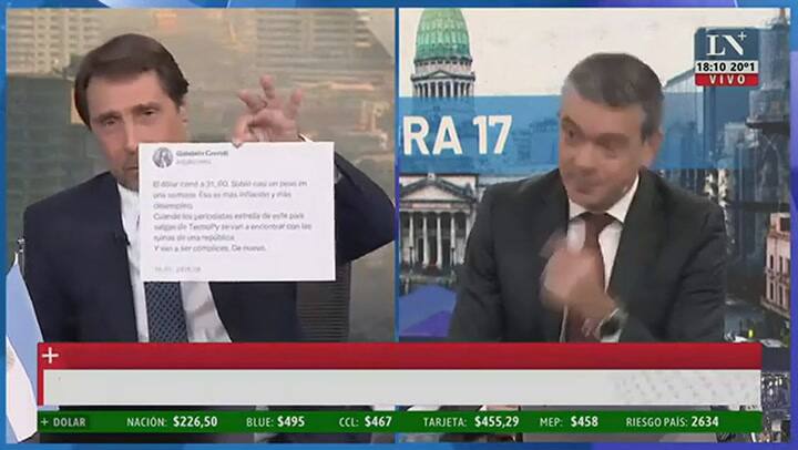 Los twitts de Gabriela Cerruti de 2018 cuando el dólar llego a los $31