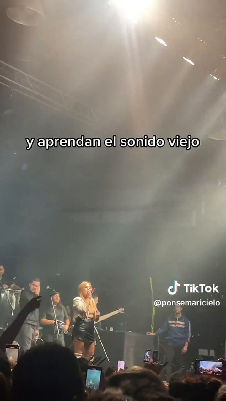 El descargo de Karina La Princesita durante un show