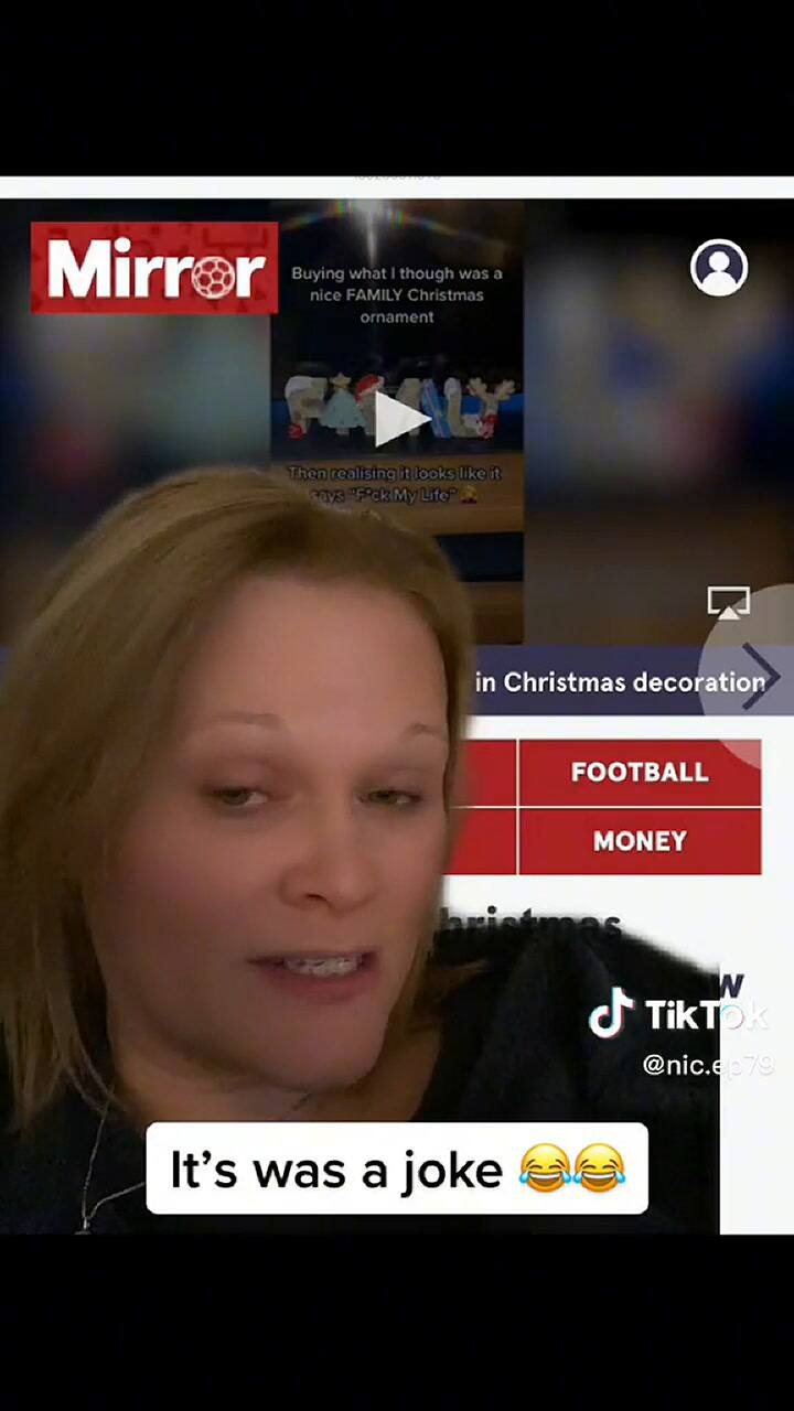 Tiktoker responde a video viral sobre adorno navideño