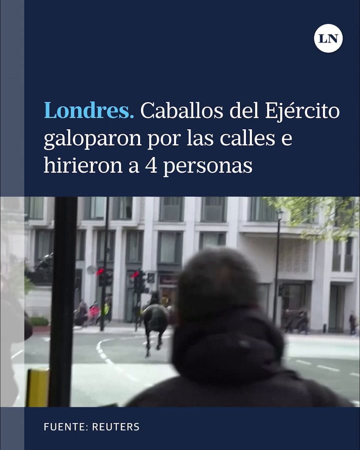 Caballos del Ejército se escaparon, galoparon fuera de control por las calles e hirieron a 4 personas