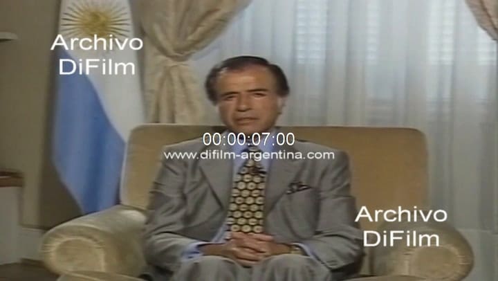 Mensaje de Carlos Menem tras la perdida de su hijo 1995