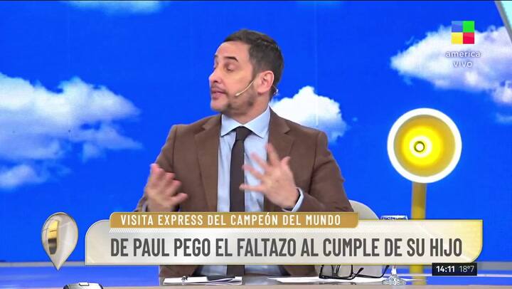 Rodrigo De Paul ausente en el cumpleaños de su hijo