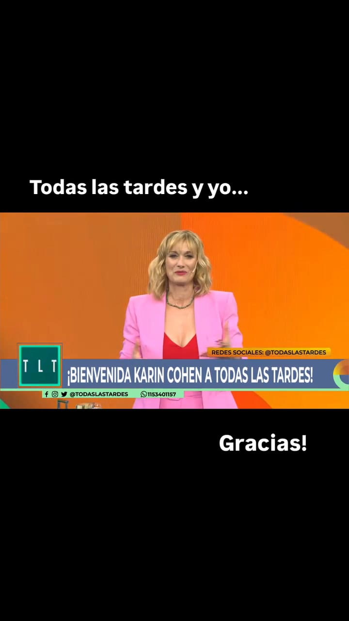 El descargo de Karin Cohen en sus redes sociales
