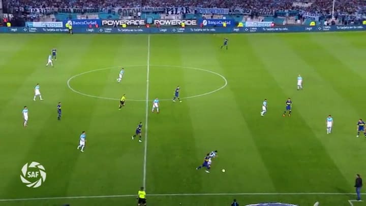 Resumen de los goles del empate entre Racing y Boca - Fuente: Télam