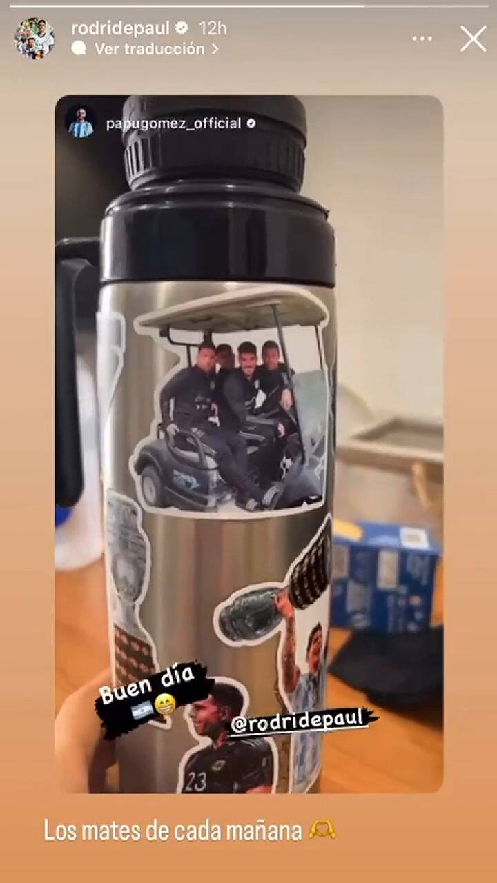 Mates y música para De Paul y 'El Papu' Gómez (Video: Instagram @rodridepaul)