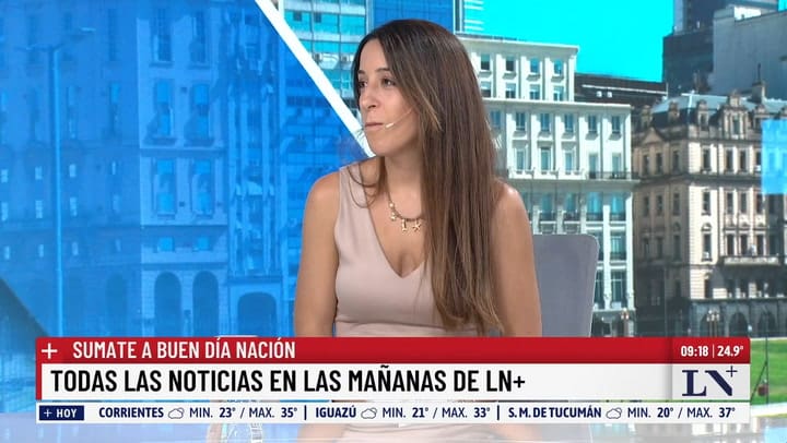 La nutricionista Maria Jose Amiunes en LN+