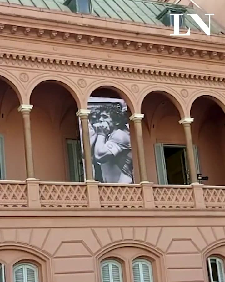 La vida de Diego, en las pantallas de la Casa Rosada