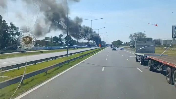 Imágenes del choque múltiple