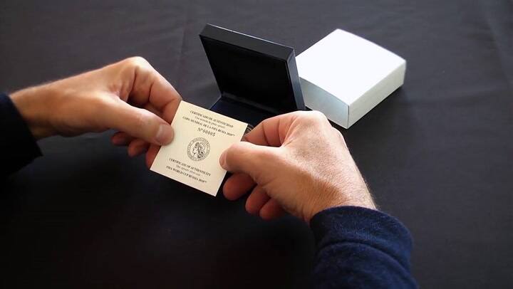 La moneda conmemorativa del BCRA del Mundial - Fuente: Youtube