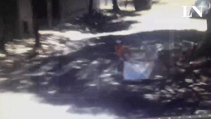 Gatillo fácil: el momento en que cae herido el cartonero