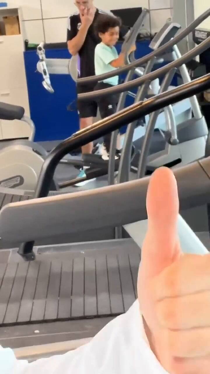 Karim Benzemá compartió su entrenamiento en el Real Madrid