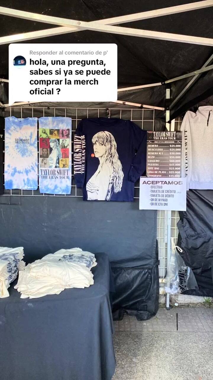 Así es el merchandising oficial de Taylor Swift