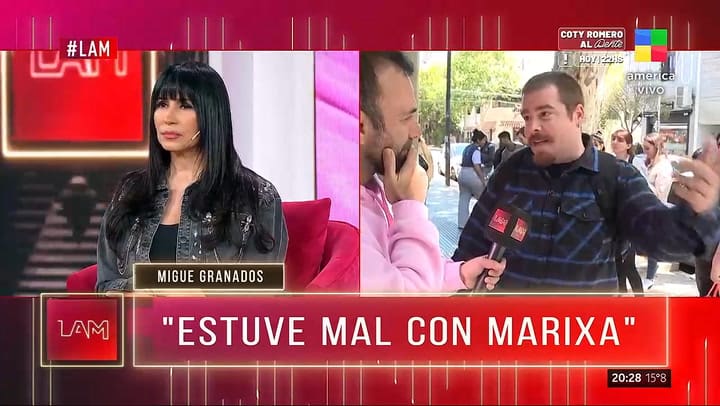 Migue Granados le constesto a Marixa Balli tras sus dichos al aire