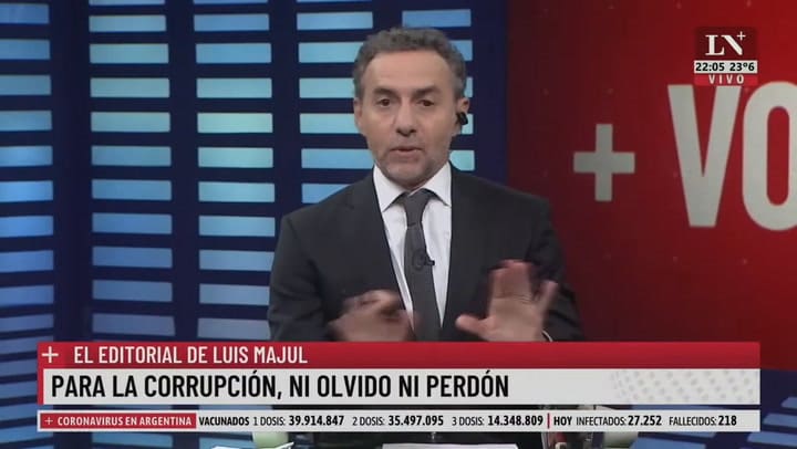 Luis Majul repasó punto por punto todas las propiedades de Carlos Kirchner