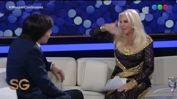 Agustín Monzón con Susana Giménez - Fuente: Youtube