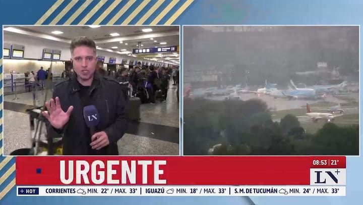 Protesta de pilotos en Aeroparque que provoca demoras y cancelaciones en vuelos este viernes 24 de octubre