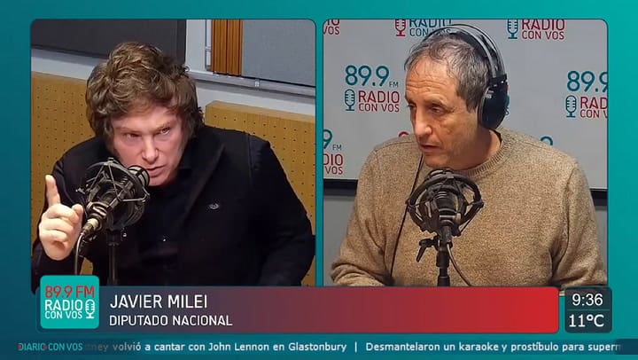 Milei contó la decisión que tomó para poder alimentar a su perro cuando se quedó sin trabajo