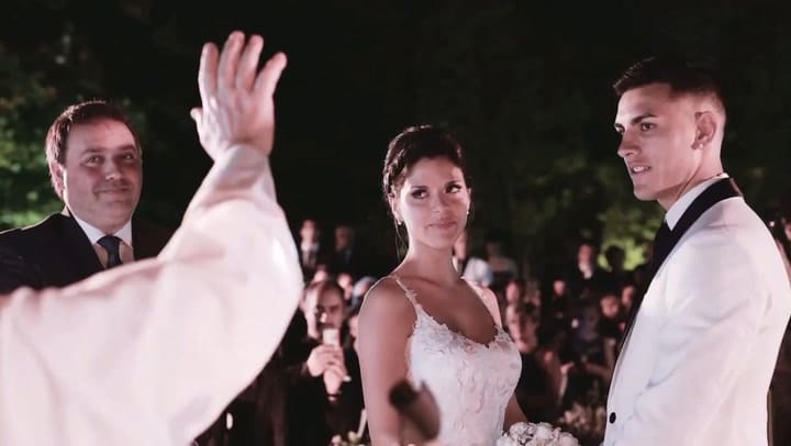 El casamiento de Leandro Paredes y Camila Galante