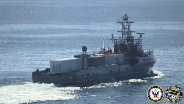 El crucero autónomo lanzamisiles Ranger, de la Armada de EE.UU.